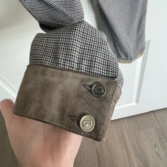 Dolce & Gabbana Women Capri Pants in Houndstooth W Calfskin Details Sz 42 US 10 - Picture 13 of 16